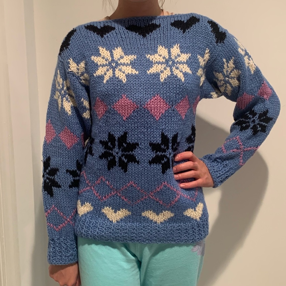Sweater knitted by grandma